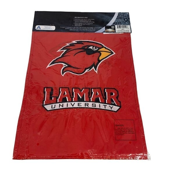 Lamar University Cardinals Double Sided Flag 12.5” x 18” - Picture 10 of 10